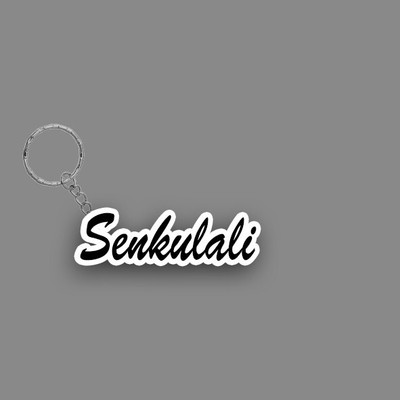 SY Gifts SYG Senkulali Name Keychain White And Black Key Chain