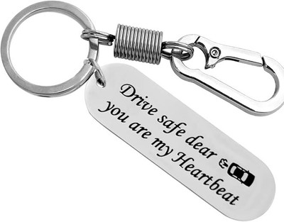 MOHIT CRAFT Drive Safe Keychain Gifts for Husband Dad Boyfriend Valentines Day Key Chain