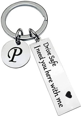 Myurawells Drive safe keychain for boyfriend I love you keychains I need you here with me Key Chain