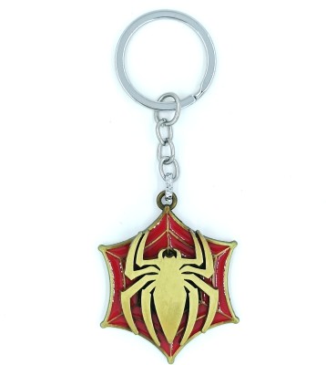 SCO Spider-Man Rotating Metal Key Chain |360° Spinning Marvel Keyring|SpiderMan Gift Key Chain