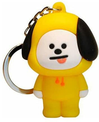 Newview BTS Army Characters 3D Rubber Keychain and Keyring Key Chain