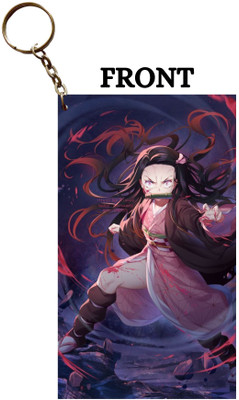 Hariyaali Enterprises LLP Demon Slayer NEZUKO FLAMING BLOOD RED Key Chain