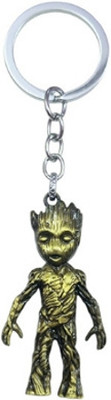 PEARLISH Groot Solid Metal Keychain (Golden) Key Chain