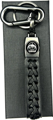 FLAMBE yamaha Black Cross Design Belt Keychain Key Chain