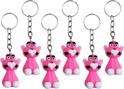 AMANVANI 3D Cartoon Silicone Tiger Keychain Return Gift For Kids Key Chain