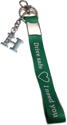 Meeko.com H letter with Drive Safe Tag key chain 01 Key Chain