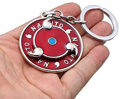 BBG NEW_Anime Famous Naruto Uchiha high quality spinning keychain Key Chain