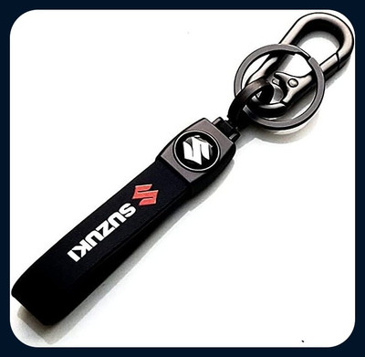 GIKH Suzuki Car Black Premium Leather C_Key-Chain44-Keychain Key Chain