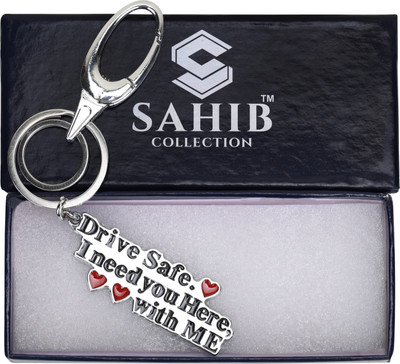 Sahib Collection Drive Safe With B Hook Keychain (Pack-1) Key Chain