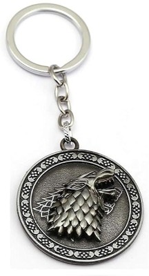 RINKON Game Of Thrones Stark House Dire Wolf Spinning Beautiful Car Bike Men Women Key Chain