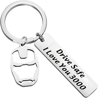 Myurawells I Love You 3000 Keychain for Boyfriend Girlfriend & Couples for Birthday Key Chain