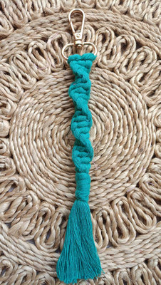 Kalasri Macrame Spiral Key Chain