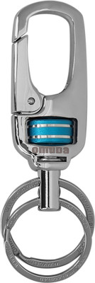 Techpro Omuda Premium Hook Locking Heavy Metal key ring for Bikes,Cars M- 3799 Blue Key Chain