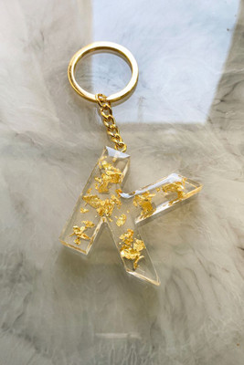 SnipNclip Crafts K Alphabet/Letter Key chain, Handmade Key chains Key Chain