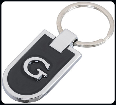 BBG BBG_G Letter Alphabet Metallic Key Chain-A Key Chain