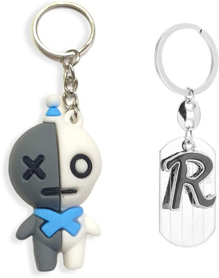 Newview VAN R BLADE ALPHABET BTS Army Characters 3D Rubber Keychain and Keyring Key Chain