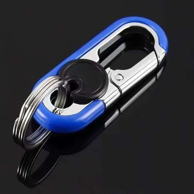 REVATAKG Car Key Chain, Personalized Creative Stainless Steel Car Keychain Key Chain