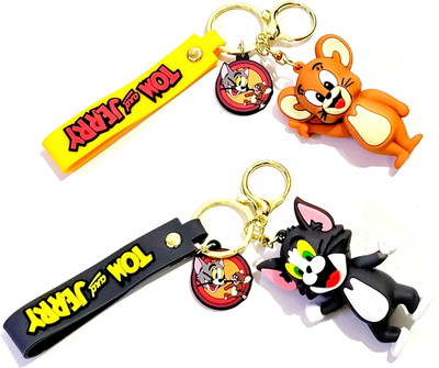 FLAMBE New_TOM AND JERRY 3D KEYCHAIN Key Chain
