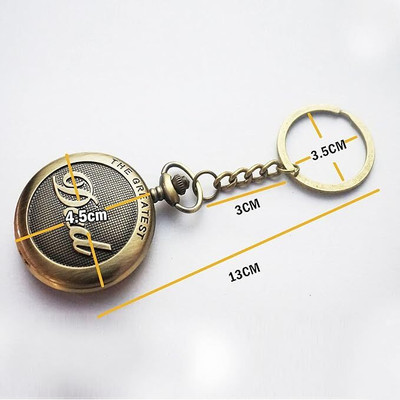 gtrp Gandhi Dad Hd Premium Pocket Watch Metal Keychain Retro Vintage Key Chain