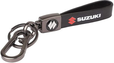 gtrp Suzuki Long Leather Key Chain, Key Ring with Metal & Leather 02 Key Chain