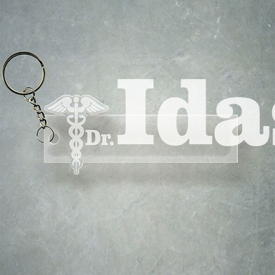 SY Gifts Doctor Logo Desigh With Idaspati Name Key Chain