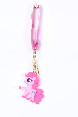 RITZKART Unicorn Key chain Single PC) Pink, White Key Chain