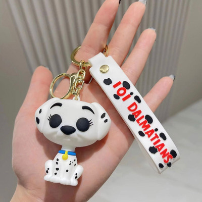 Mubco 101 Dalmatians 3D Keychain |Strap Charm & Hook |PVC Cartoon Model Toys Kids Gift Key Chain