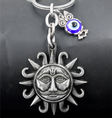 AFH Lord Surya Dev Religious Gifting Grey Owl symbol Charm keychain for Men,Women Key Chain