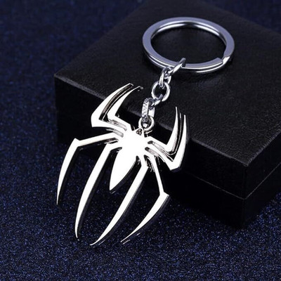 BBG NEW_Spider Man chrome finish metal high quality keychain Key Chain