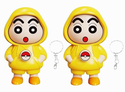 Msgh Face Changing Doll Keychain for Gift (Yellow)- PACK OF 2 Key Chain