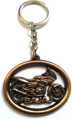 BAJAJ bike shape keychains metal copper colour Key Chain