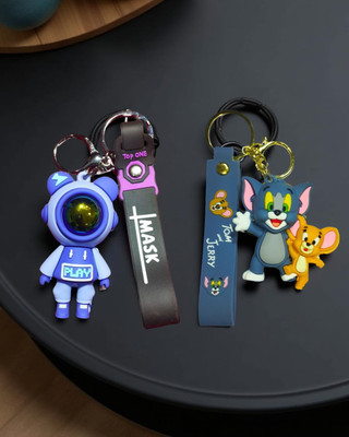 Wonderwhimzy Combo 2 Rubber Silicon Keychain for Bike boys & Girls Key Chain