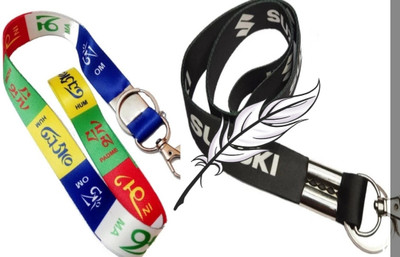 JAINSON MARTIN Combo of Tibetan Prayer Hook & Suzuki Nylon Ribbon Key Chain