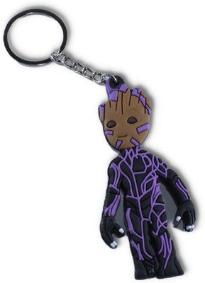 MAG BEE Avengers Groot Double sided Rubber Key Chain