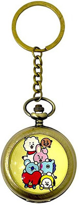 gtrp BTS NEW Premium Pocket Watch Metal Keychain Retro Vintage for Gifting Key Chain
