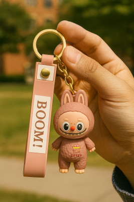 Giftzy Labubu Silicon Keyring For Boys & Girls Cute Bag Charm For Kids Unique Gifting Key Chain