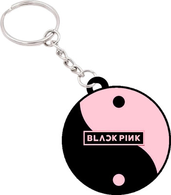 VINODHANA Blackpink Design Keychain |(D4) Front and Back Printed Round Shape Key Chain