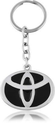 Dzinetrendz Stainless Steel Black Base Car Suv Keychain keyring Key Chain