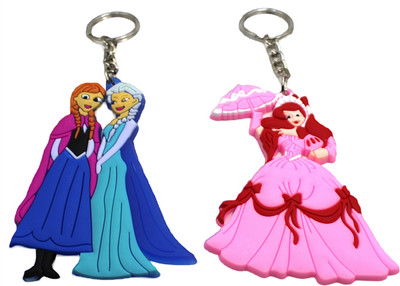 neoinsta shopping Small size frozen| Disney Princess 3D pvc or rubber keychain with flat surface Key Chain