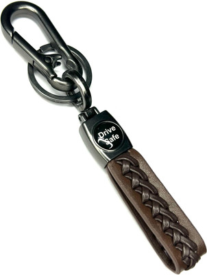 FLAMBE Drive Safe Bike Brown Design Keychain Key Chain