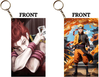 Hariyaali Enterprises LLP HISOKA CHILL SOMETIMES X NARUTO FURIOUS Unique Style 2 pcs Combo Key Chain