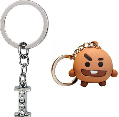 Newview SHOOKY BTS Army Characters 3D Rubber Keychain and Keyring Key Chain