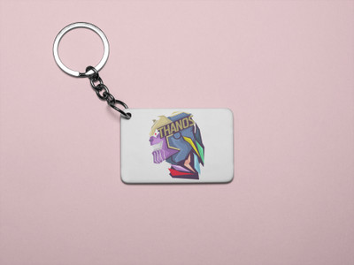 Rushaan Thanos - Printed acrylic animated Keychain(Pack Of 2) Key Chain