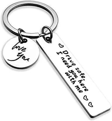 Myurawells Drive Safe I Need You Here with Me I Love You Keychain Key Chain