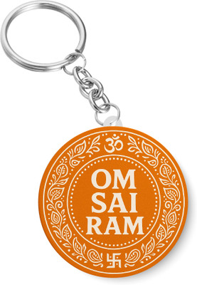 PEACOCKRIDE Ohm Sai Ram I Om Sai Ram I Sai Baba I Hindu Key Chain