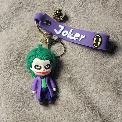 SHRI JI JOKER Keyring in Purple Suit with green hair Joker keychain with Strap Key Chain