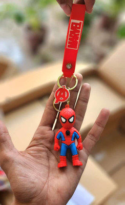Gladtogift Anime 3D Keychains - Avengers marvel SPIDER MAN 3D RUBBER Key Chain