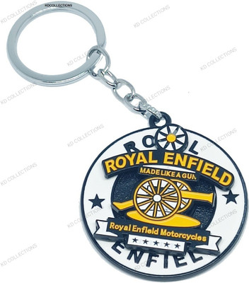 kd collections 419A-Rotating Revolving Keychain Compatible with Royal RE Bullet Classic Bikes Key Chain