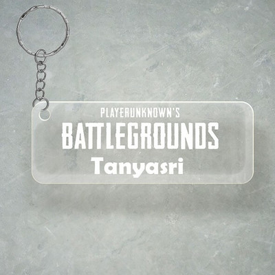 SY Gifts PUBG Design With Tanyasri Name Key Chain