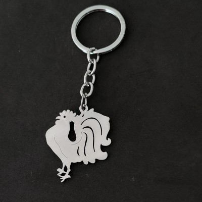 Shiv Jagdamba Rooster Hen Chicken Keyring Farm Animals Jewelry Funny Gifts LCKShiv084 Key Chain